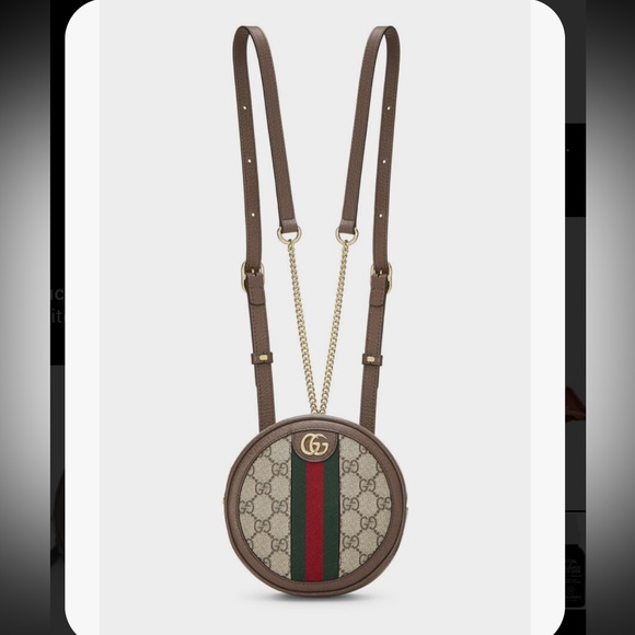 🌟 Rare Gucci Ophidia Round GG Mini Backpack - Picture 2 of 7